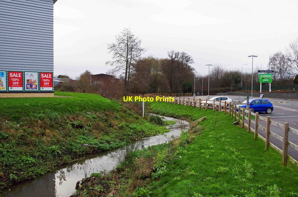 Photo 6"x4" The Sugar Brook in Brook Retail Park, Sherwood Road, Bromsgrove, Worcs Bromsgrove c2016
