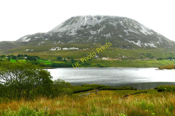 Photo 6"x4" Lough Dunlewy & Mount Errigal Money Beg c2005