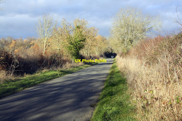 Photo 6"x4" Rural road heading NE from Taynton Burford\/SP2512 c2016