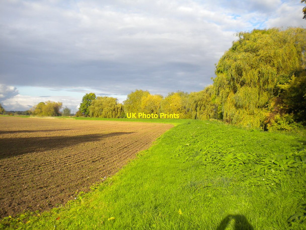 Photo 6"x4" Field edge footpath alongside Dover Beck, Caythorpe Caythorpe\/SK6845 c2016
