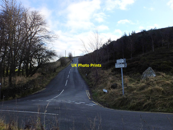 Photo 6"x4" Dimples Lane from Cemetery Lane, Haworth Haworth c2016