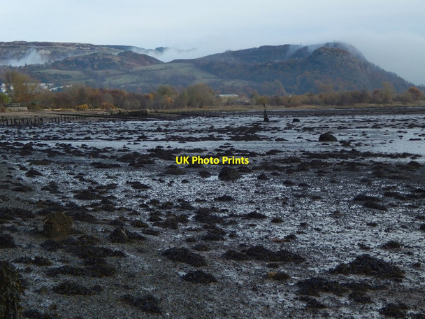 Photo 6"x4" The shore near Dumbarton Rock Dumbarton c2016