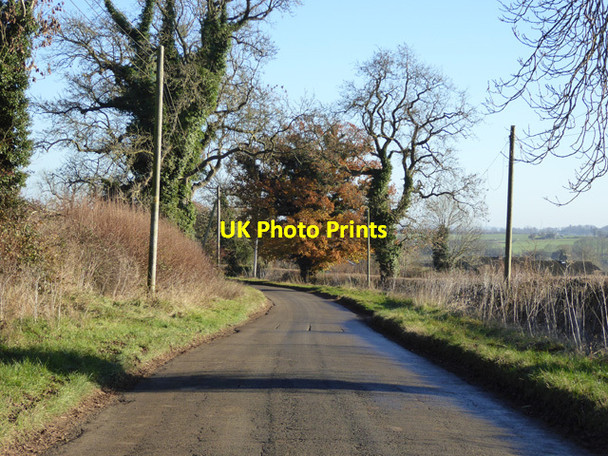 Photo 6"x4" Road from Bradden to Greens Norton Bradden c2016