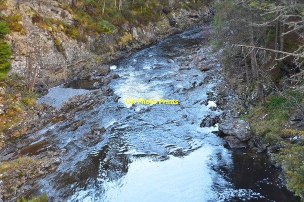 Photo 6"x4" Downstream from the Falls of Pattack Kinloch Loggan c2016