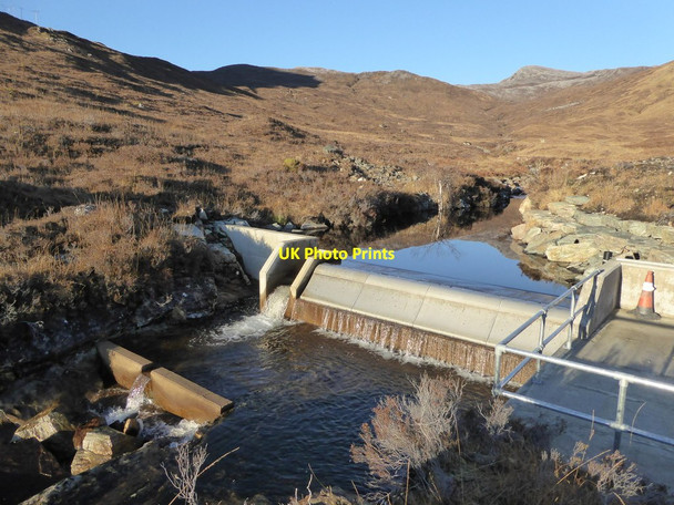 Photo 6"x4" Intake for new hydro scheme on the Abhainn Bhuachaig Kirkton\/NG9141 c2016