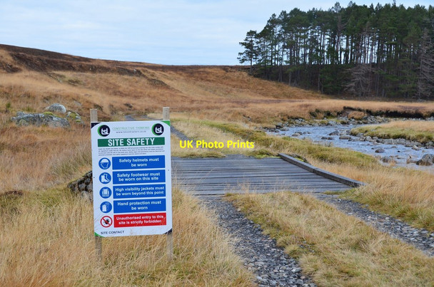 Photo 6"x4" Safety notice by River Pattack Allt Coire nam Plaidean c2016