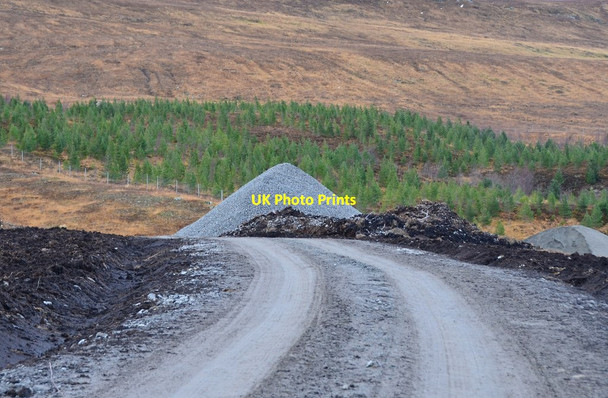 Photo 6"x4" Diversion track, Pattack dam Allt Beinn Eilde c2016