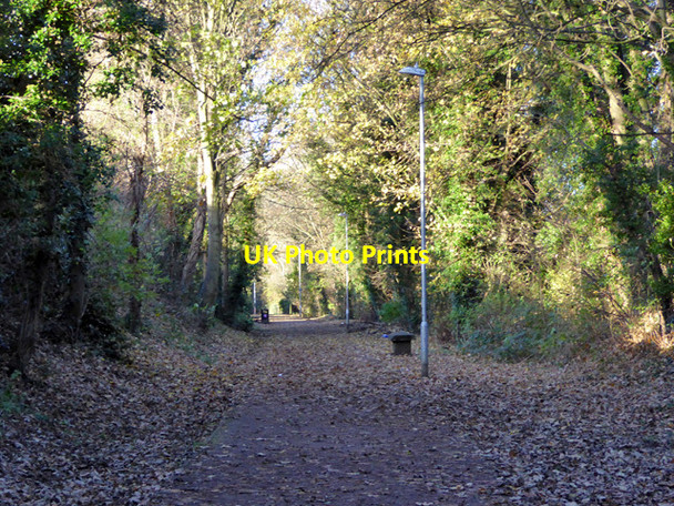 Photo 6"x4" Path along old railway, Daventry Daventry c2016