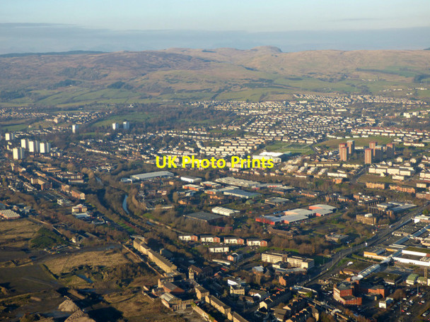 Photo 6"x4" Clydebank from the air Clydebank\/NS4970 c2016