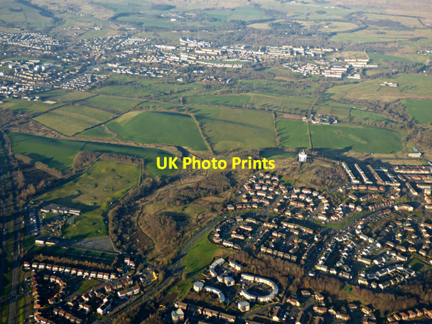 Photo 6"x4" Drumchapel from the air Bearsden c2016