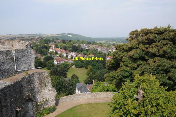 Photo 6"x4" View to the north from Lewes Castle Lewes c2016