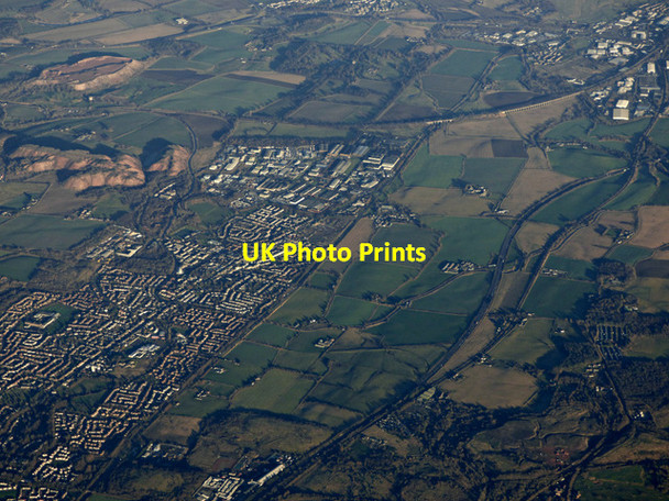 Photo 6"x4" Broxburn from the air Kirkhill\/NT0772 c2016