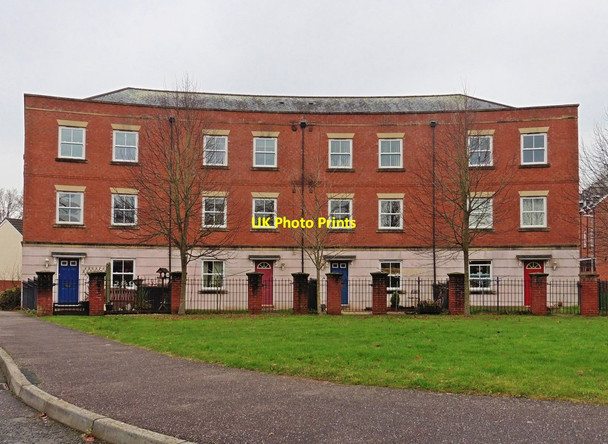 Photo 6"x4" Crescent of Town Houses, off Lea Road Tiverton\/SS9512 c2016