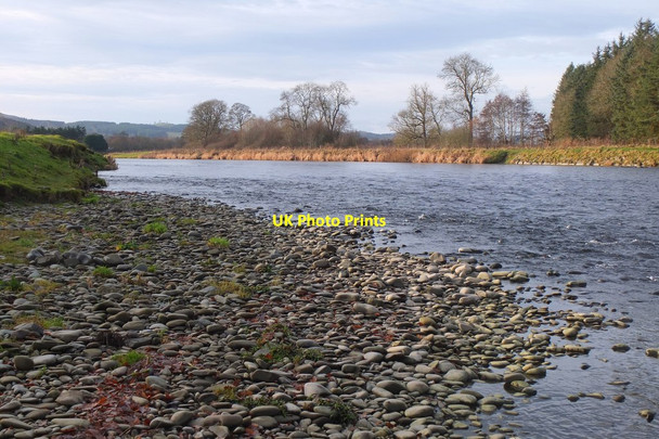 Photo 6"x4" Shingle bank, River Tweed Melrose\/NT5434 c2016