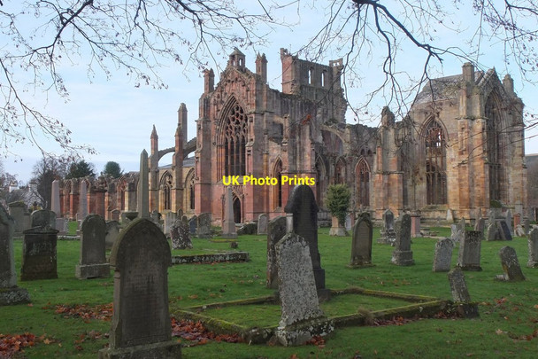 Photo 6"x4" Melrose Abbey from the southeast Melrose\/NT5434 c2016