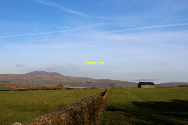Photo 6"x4" A View Northwards towards Ingleborough Keasden c2016