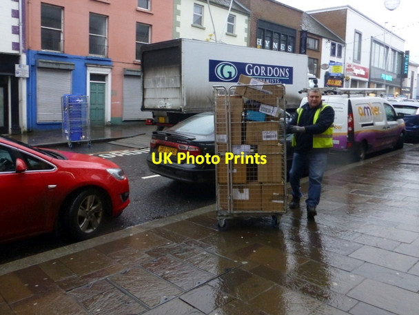 Photo 6"x4" Shop delivery, Market Street, Omagh Omagh c2016