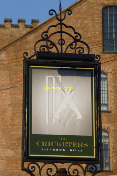 Photo 6"x4" The Sign of The Cricketers Beeston\/SK5236 c2016