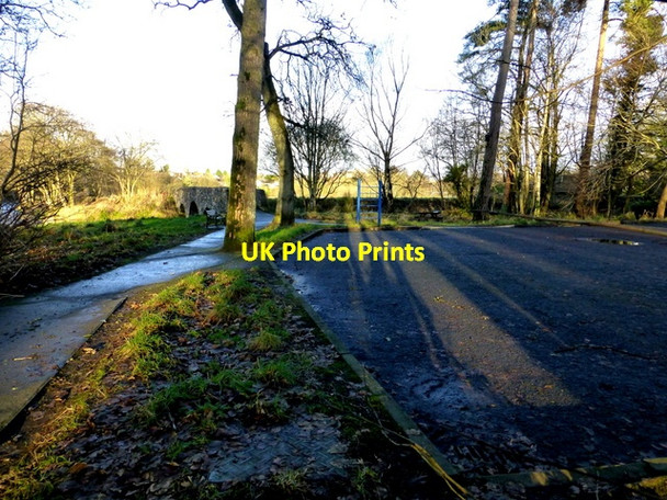 Photo 6"x4" Shadows, Cranny Car Park Omagh c2016
