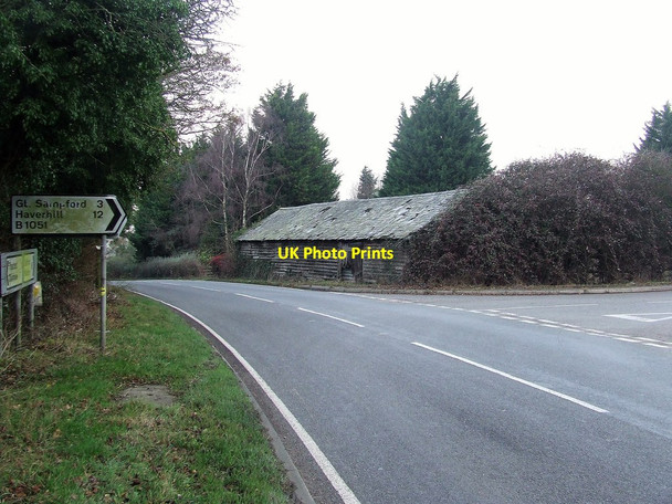 Photo 6"x4" Road Junction Thaxted c2016