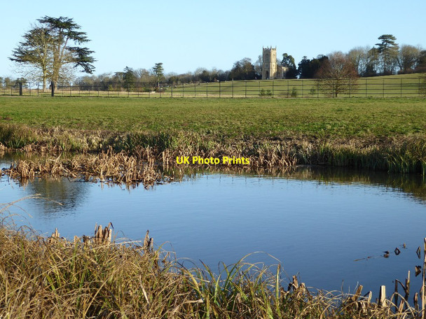 Photo 6"x4" Croome River and Croome D'Abitot church Dunstall Common c2016