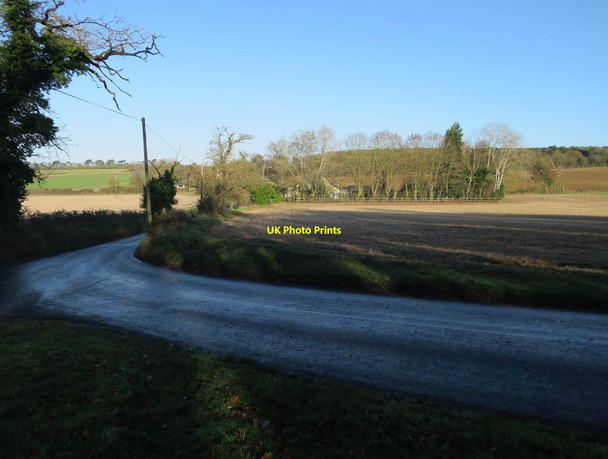 Photo 6"x4" Road from Little Saxham Little Saxham c2016