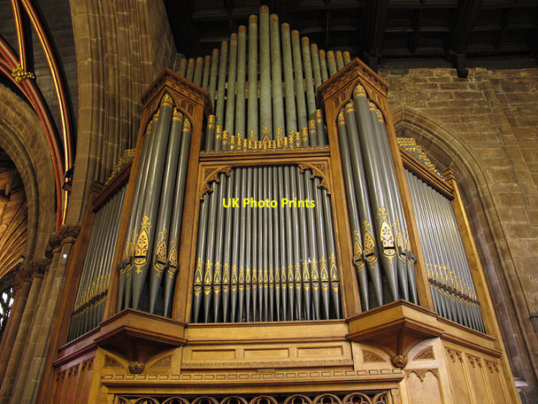 Photo 6"x4" St Mary, Nantwich: organ case Nantwich c2016