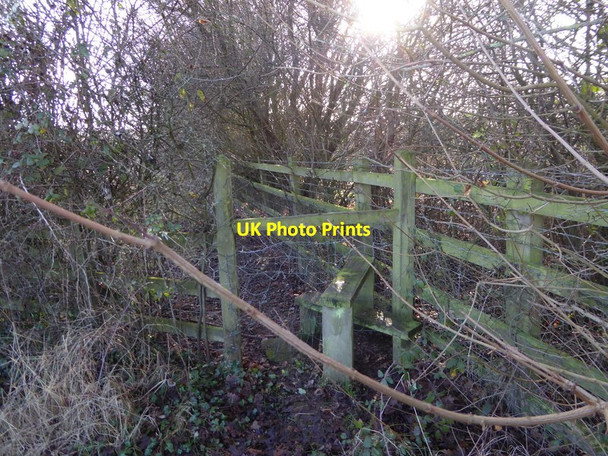 Photo 6"x4" Stile on footpath beside the A23 Bedlam Street c2017
