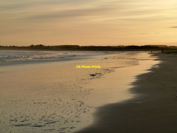 Photo 6"x4" Sunset at Beadnell Bay Beadnell c2016