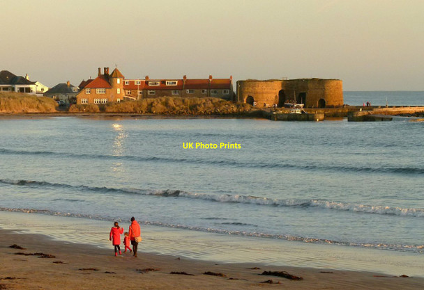 Photo 6"x4" Sunset at Beadnell Bay Beadnell c2016