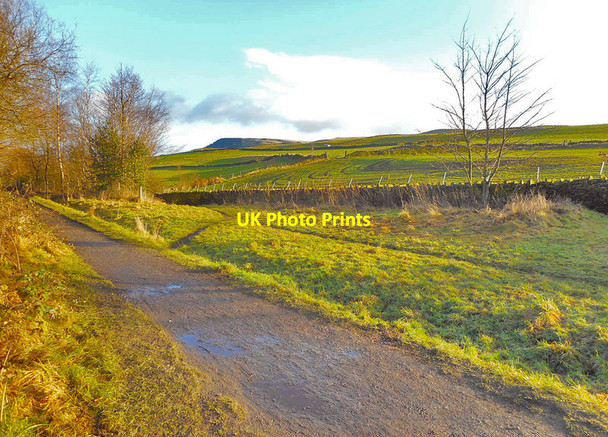 Photo 6"x4" Towards Peaknaze Deepclough c2017