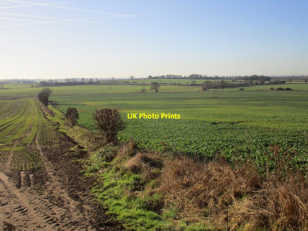 Photo 6"x4" Field edge below Went Hill East Hardwick c2017