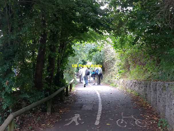 Photo 6"x4" Pedestrians on NCN2 at Totnes Totnes c2016