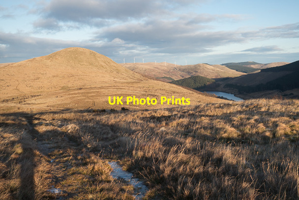 Photo 6"x4" View along the ridge towards Ben Shee Frandy Fm c2017