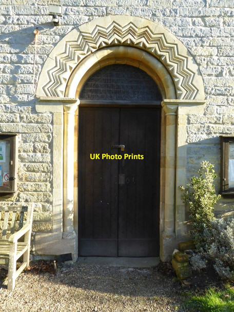 Photo 6"x4" Door to Earl's Croome church Baughton c2017