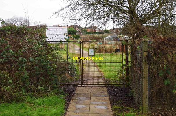 Photo 6"x4" Entrance to Hazelwell Allotments, Stirchley, Birmingham Stirchley\/SP0581 c2017
