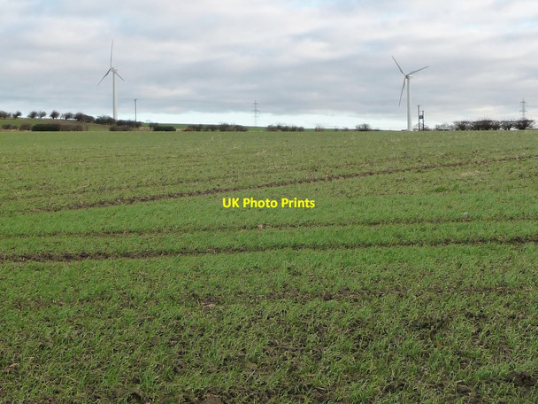 Photo 6"x4" Newly erected wind turbines, near Mount Pleasant Thurnscoe c2017