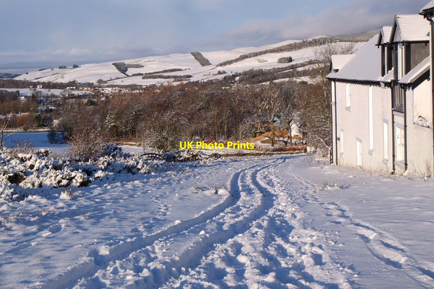 Photo 6"x4" A snowy John Buchan Way, Tantah Peebles\/NT2540 c2017