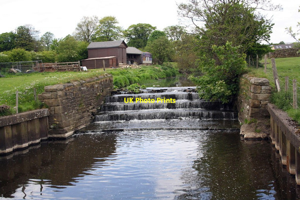 Photo 6"x4" Weir across Eller Beck Skipton c2016