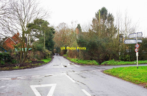 Photo 6"x4" Crossroads at Sinton Green, Worcs Oakall Green c2017