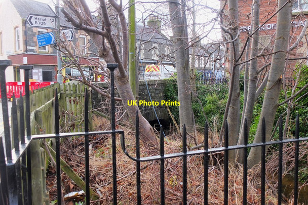 Photo 6"x4" Mill lade bridge, Innerleithen High Street Innerleithen c2017