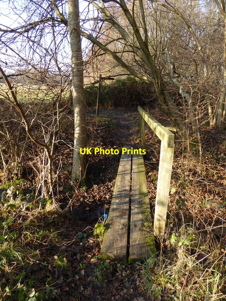 Photo 6"x4" Footbridge in The Alders Nep Town c2017