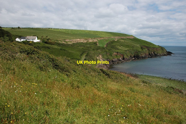 Photo 6"x4" Coast above Clonea Bay Stradbally c2007