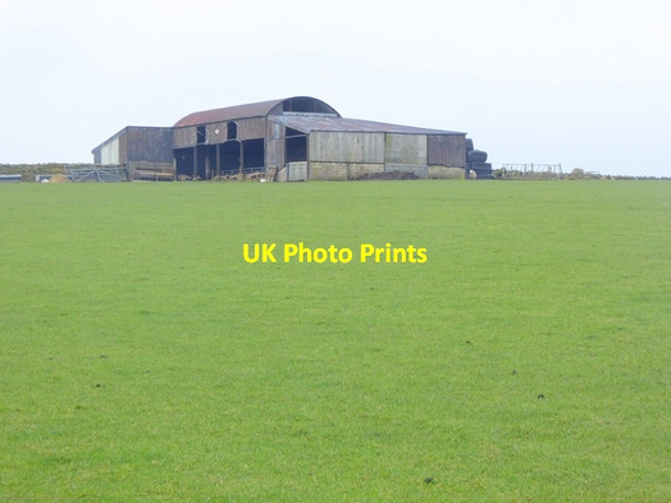 Photo 6"x4" Barns near Battle Hill Farm Bowes\/NY9913 c2017
