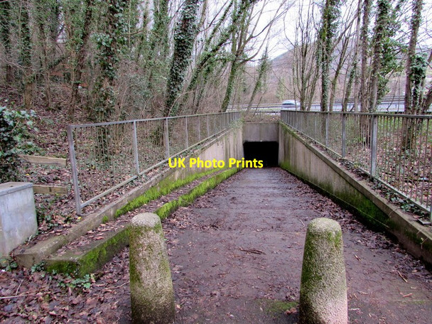 Photo 6"x4" Steps to an underpass, Risca Risca c2017