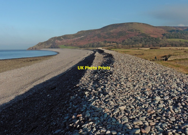 Photo 6"x4" Pebble ridge on Bossington Beach Bossington\/SS8947 c2017