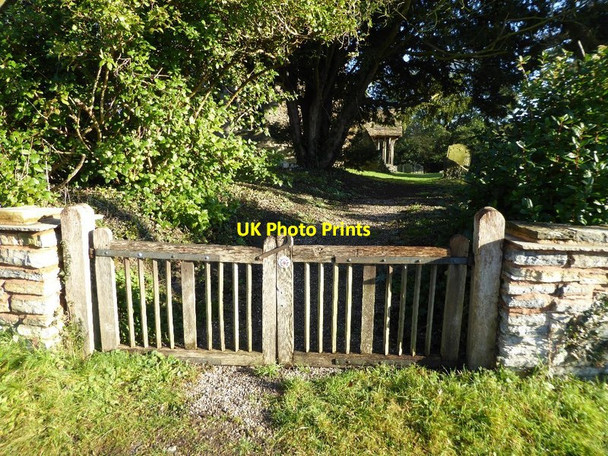 Photo 6"x4" Gate to Churchill churchyard Churchill\/SO9253 c2017
