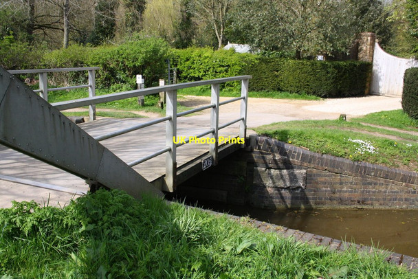 Photo 6"x4" Swingbridge 205 for Mill Lane over Oxford Canal Lower Heyford c2016