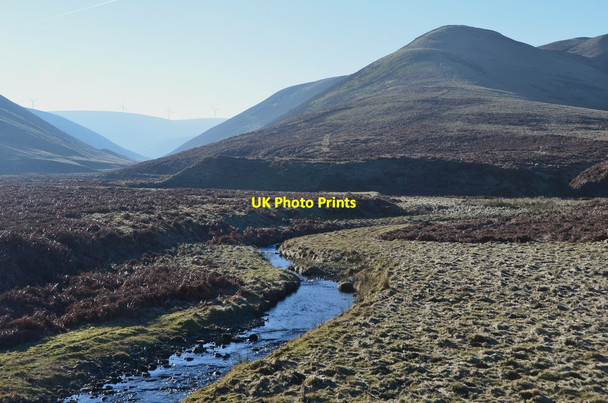 Photo 6"x4" The valley of the South Esk Tweeddaleburn\/NT2752 c2017