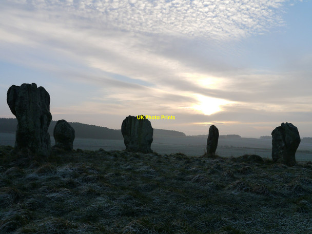 Photo 6"x4" Sunrise At Duddo Stone Circle Duddo c2017